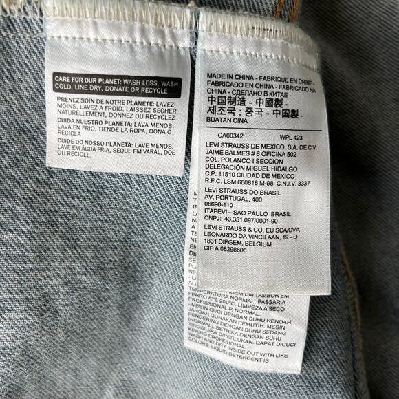 Levi's Men's Colorblock Denim Cotton Trucker Jacket "CERTIF!ED" Size Medium - Picture 5 of 8